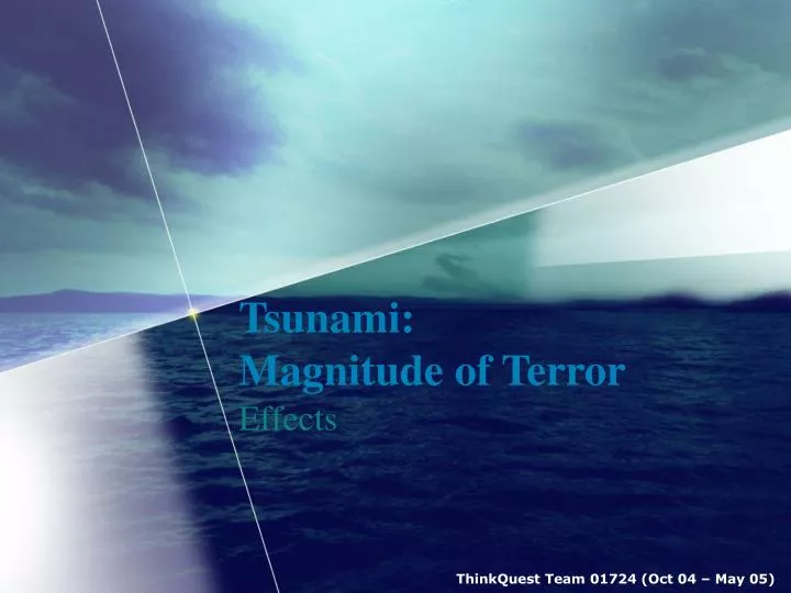 tsunami magnitude of terror