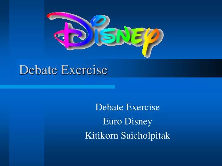 debate exercise