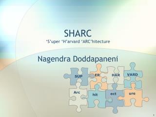 SHARC ‘S’uper ‘H’arvard ‘ARC’hitecture