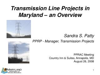 Transmission Line Projects in Maryland – an Overview