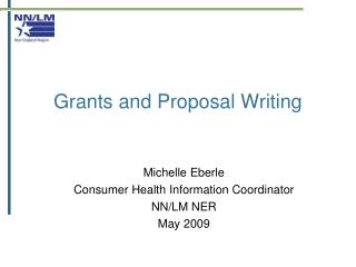 Grants and Proposal Writing