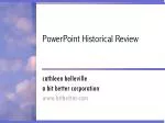 powerpoint-pr sentation zur geschichte von powerpoint (in englisch) - slide 1