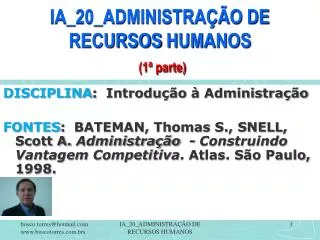 ia 20 administra o de recursos humanos 1 parte