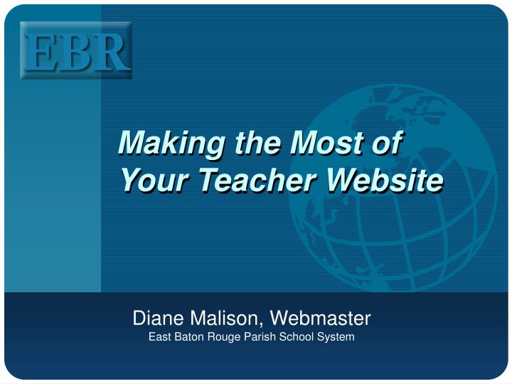 making the most of your teacher website