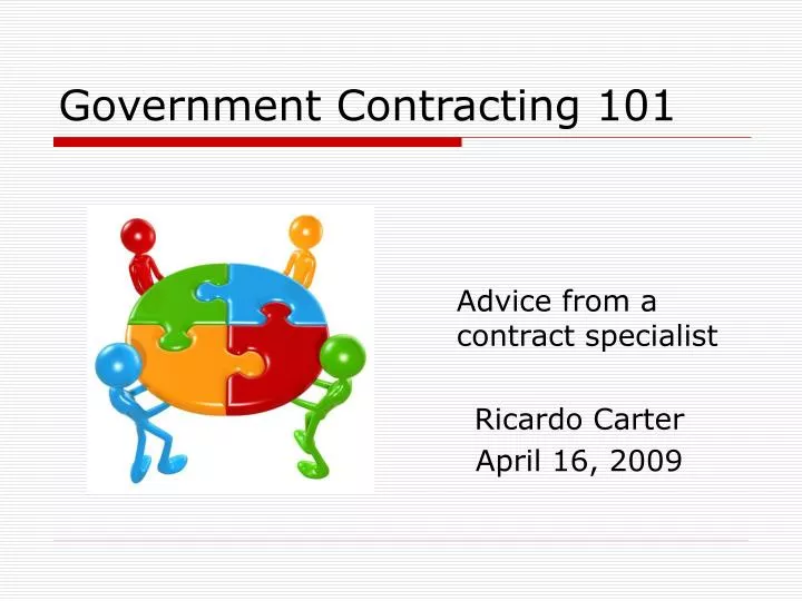 government contracting 101