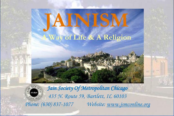 jainism a way of life a religion