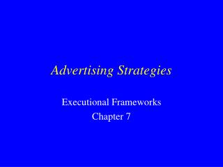 Advertising Strategies