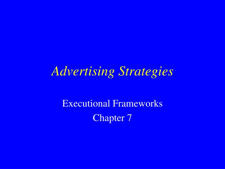 advertising strategies