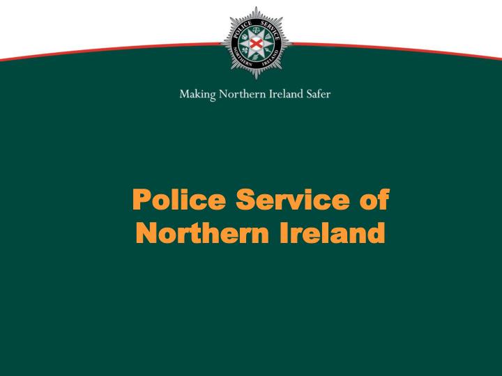 police service of northern ireland