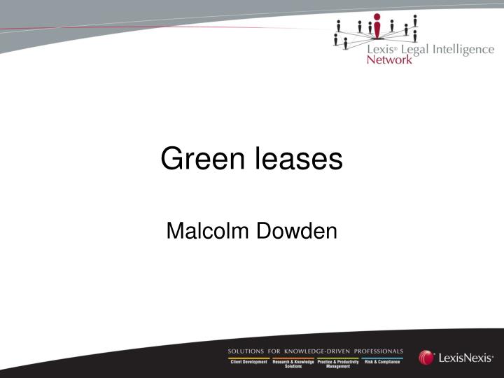 green leases