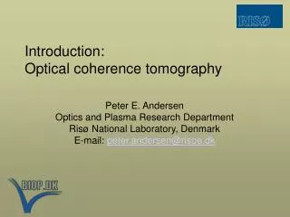 Introduction: Optical coherence tomography