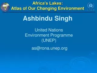 Africa’s Lakes: Atlas of Our Changing Environment