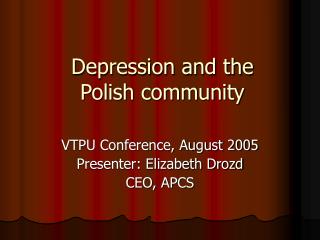 Depression and the Polish community