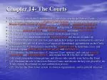 Chapter 14- The Courts - slide 1