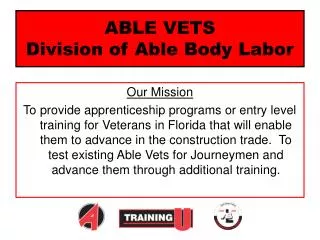 ABLE VETS Division of Able Body Labor
