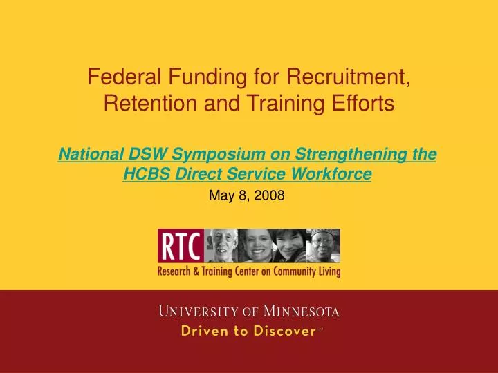 federal funding for recruitment retention and training efforts