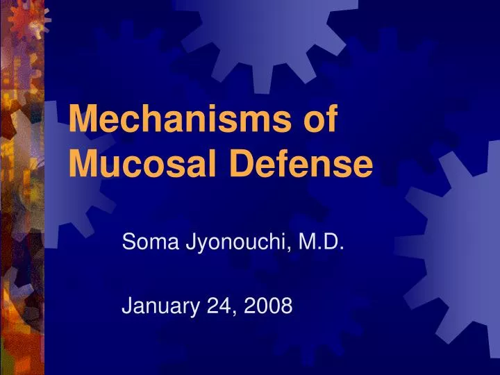 mechanisms of mucosal defense