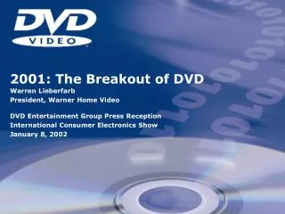 2001: The Breakout of DVD