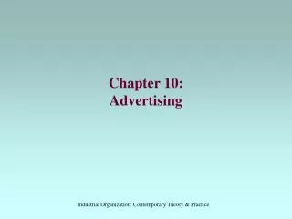 Chapter 10: Advertising
