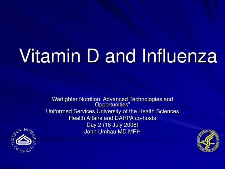 vitamin d and influenza