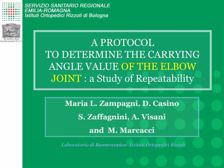 a protocol to determine the carrying angle value of the elbow joint a study of repeatability
