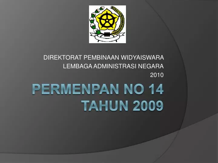 direktorat pembinaan widyaiswara lembaga administrasi negara 2010