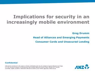 Implications for security in an increasingly mobile environment