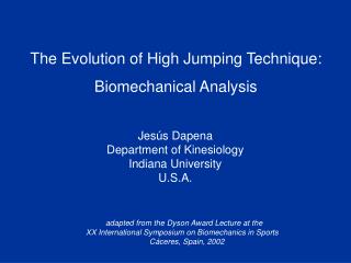 The Evolution of High Jumping Technique: Biomechanical Analysis