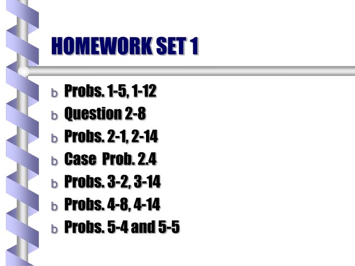 homework set 1