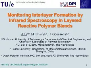 Monitoring Interlayer Formation by Infrared Spectroscopy in Layered Reactive Polymer Blends