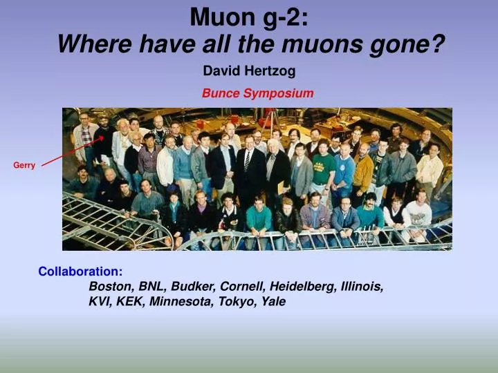 muon g 2 where have all the muons gone