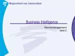 Business Intelligence - slide 1