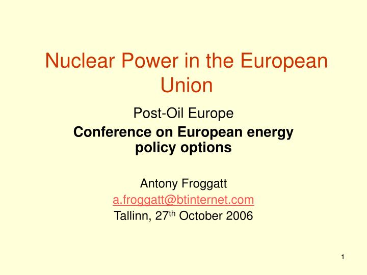 nuclear power in the european union
