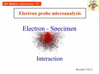 Electron probe microanalysis