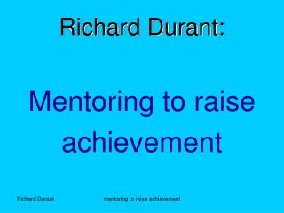 Richard Durant: