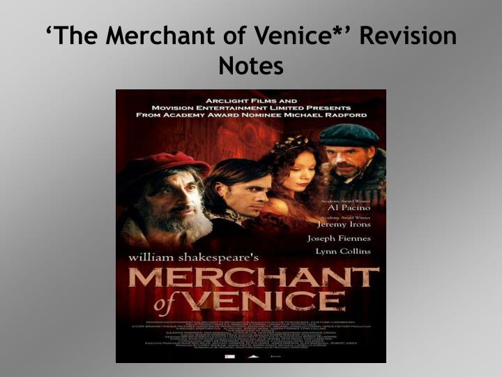 the merchant of venice revision notes