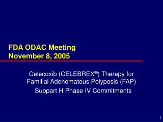 FDA ODAC Meeting November 8, 2005
