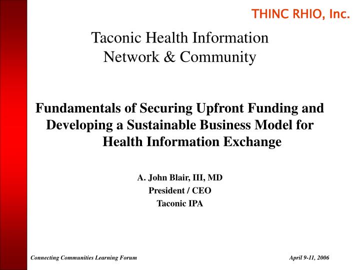 taconic health information network community