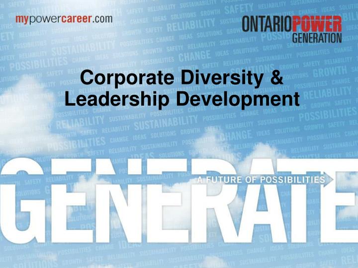 corporate diversity leadership development