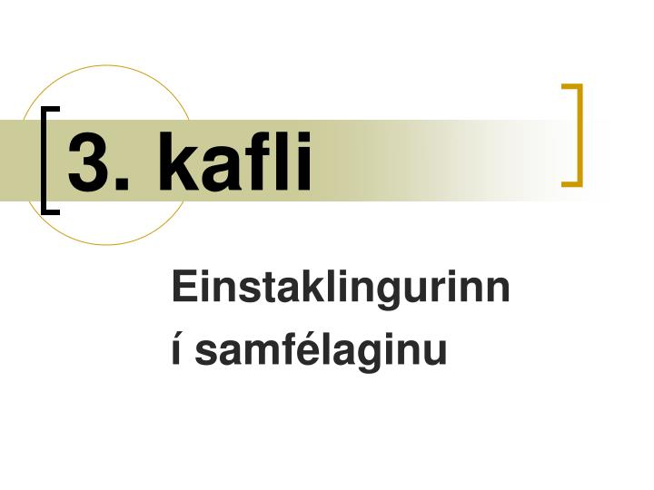 3 kafli