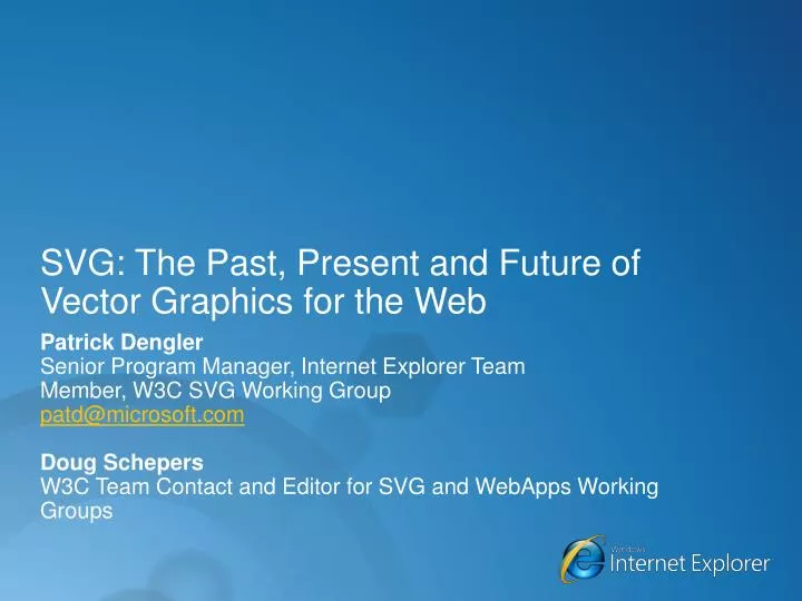 svg the past present and future of vector graphics for the web