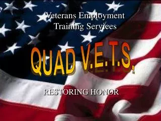 Veterans Employment Training Services
