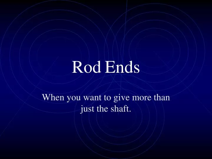 rod ends