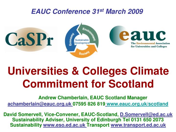 universities colleges climate commitment for scotland
