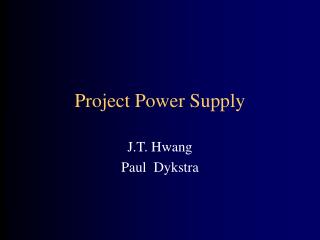 Project Power Supply