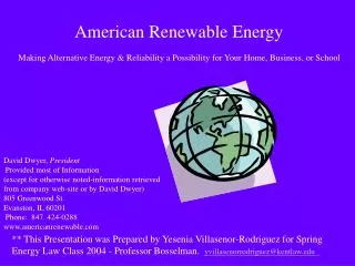 American Renewable Energy