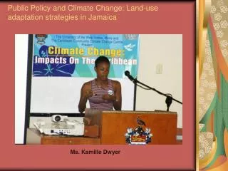 Public Policy and Climate Change: Land-use adaptation strategies in Jamaica