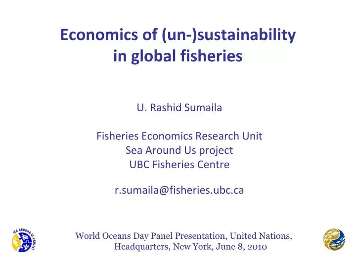 economics of un sustainability in global fisheries