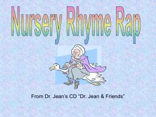 Nursery Rhyme Rap