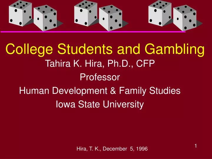 college students and gambling
